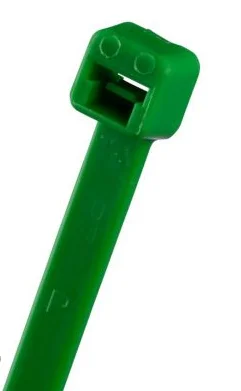Pan-Ty® PLT2S-C5 Cable Tie, Green, PA6.6, 7.4"L, 100 kusů