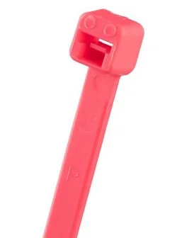 Pan-Ty® PLT2S-C59 Cable Tie, Fluor Pink, PA6.6, 7.4"L, 100 kusů