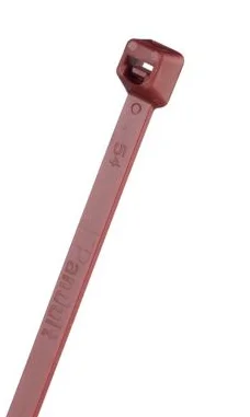 Pan-Ty® PLT3S-C702Y Cable Tie, Maroon, HALAR, Heat and UV, 11.6"L, 100 kusů