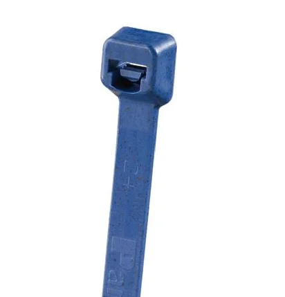 Pan-Ty® PLT2I-C186 Cable Tie, Dark Blue, Met Det Polypropylene, 8"L, 100 kusů