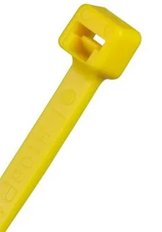 Pan-Ty® PLT4S-C4Y Cable Tie, Yellow, PA6.6, 14.5"L, 50lb, 100 kusů