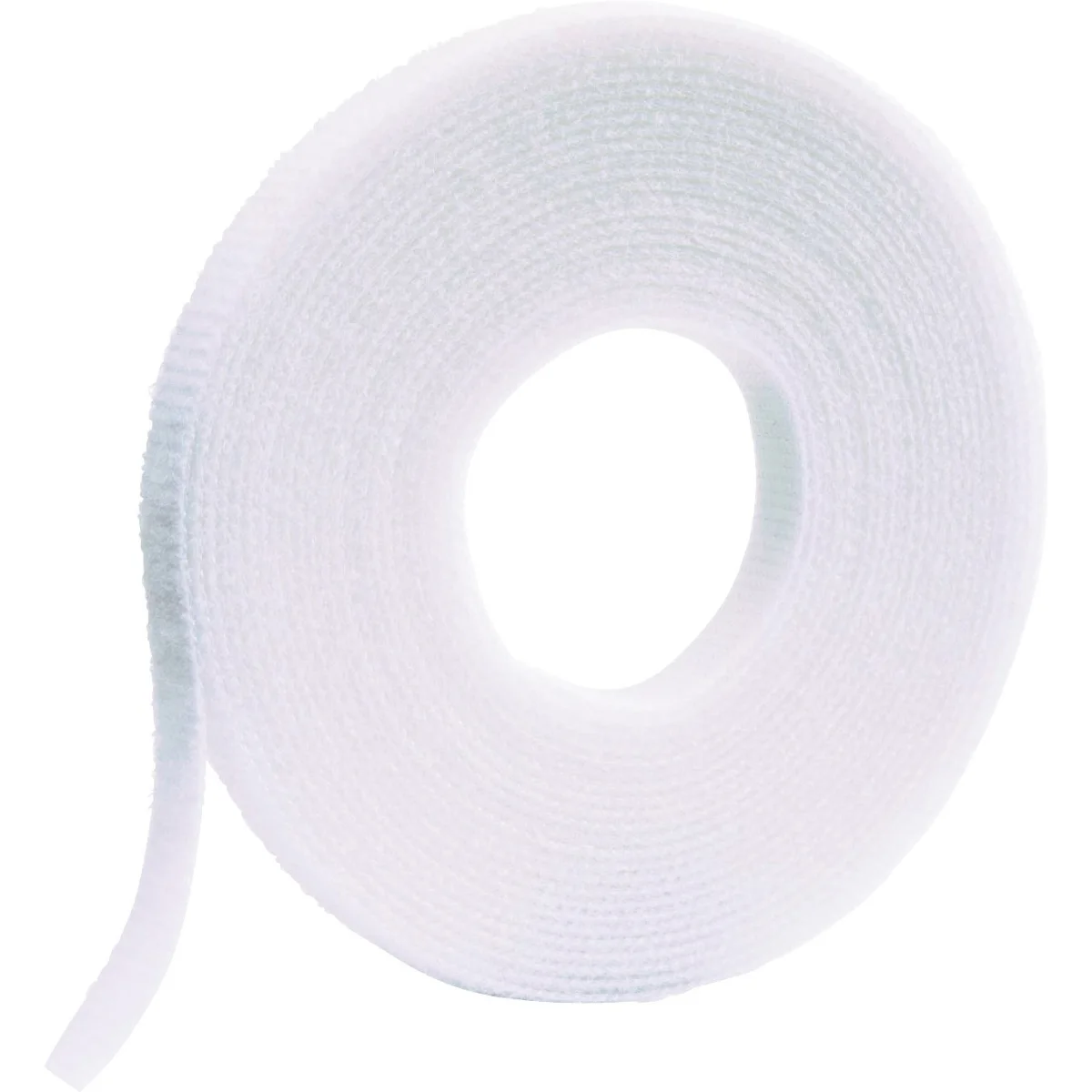 Tak-Ty® Hook Loop Cable Tie Roll, bílá
