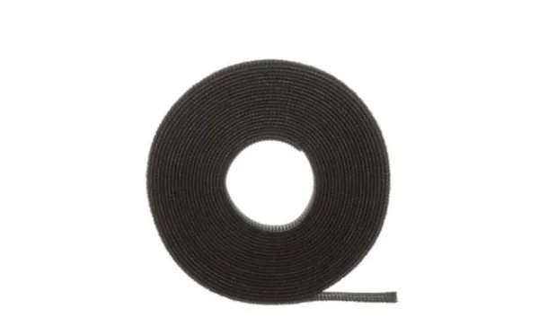 Tak-Ty® Hook Loop Cable Tie Roll, černá