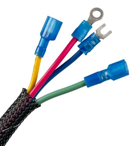 Flame Retardant Braided Expandable Sleeving, černá