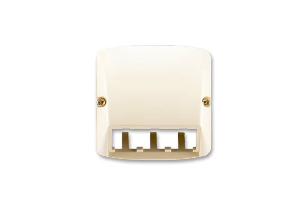 Kryt zásuvky ABB Tango pro 3 moduly MiniCom slonová kost