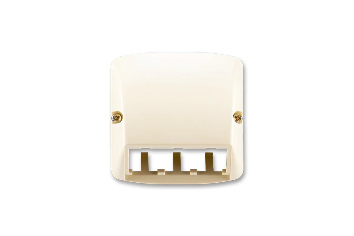 Kryt zásuvky ABB Tango pro 3 moduly MiniCom slonová kost