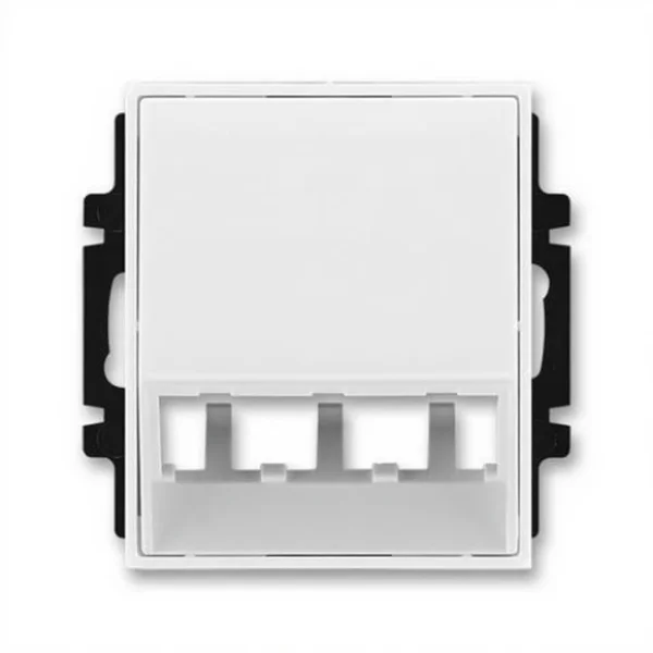 Kryt zásuvky ABB T/E pro 3 moduly MiniCom bílá/bílá