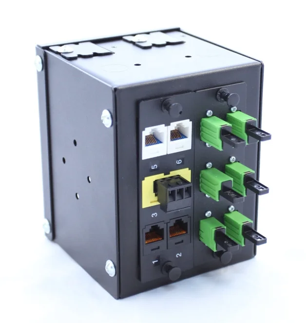 Modulární DIN Rail přepojovací panel pro 2x čelní panel