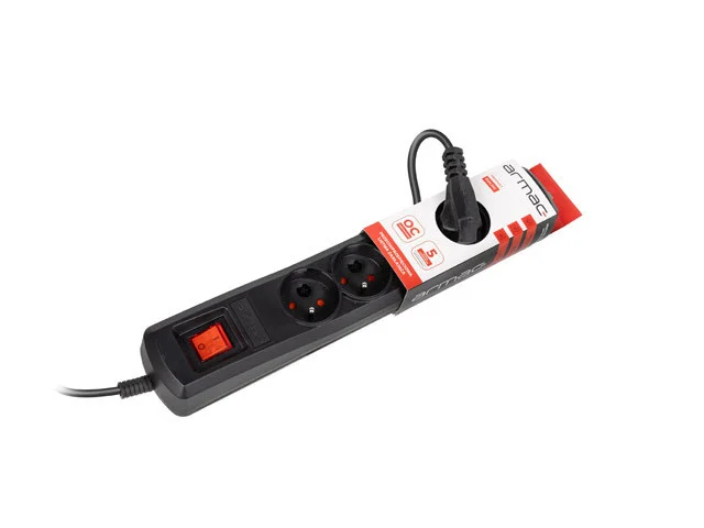 PŘEPĚŤOVÁ OCHRANA ARMAC ARC5 1.5M 5X FRENCH OUTLETS BLACK