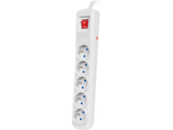 PŘEPĚŤOVÁ OCHRANA ARMAC R5 3M 5X FRENCH OUTLETS STRAIGHT INPUT PLUG GREY