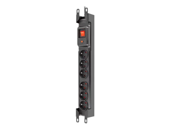 PŘEPĚŤOVÁ OCHRANA ARMAC MULTI M6 RACK 19" 3M 6X FRENCH OUTLETS IEC BLACK