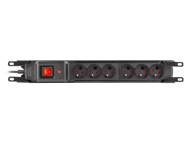 PŘEPĚŤOVÁ OCHRANA ARMAC MULTI M6 RACK 19" 3M 6X FRENCH OUTLETS IEC BLACK