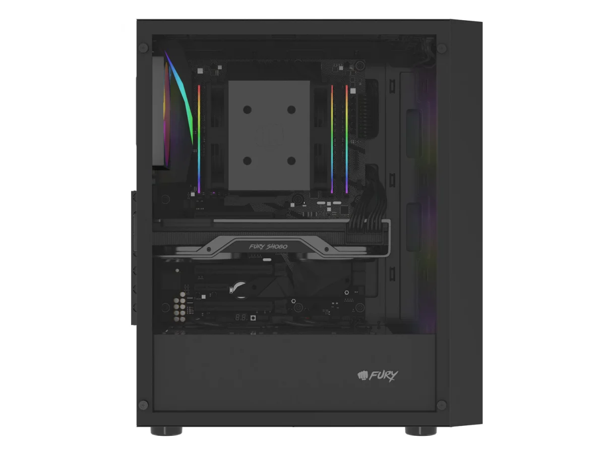 PC SKŘÍŇ FURY SHOBO SH8F ARGB MIDI TOWER WINDOW BLACK