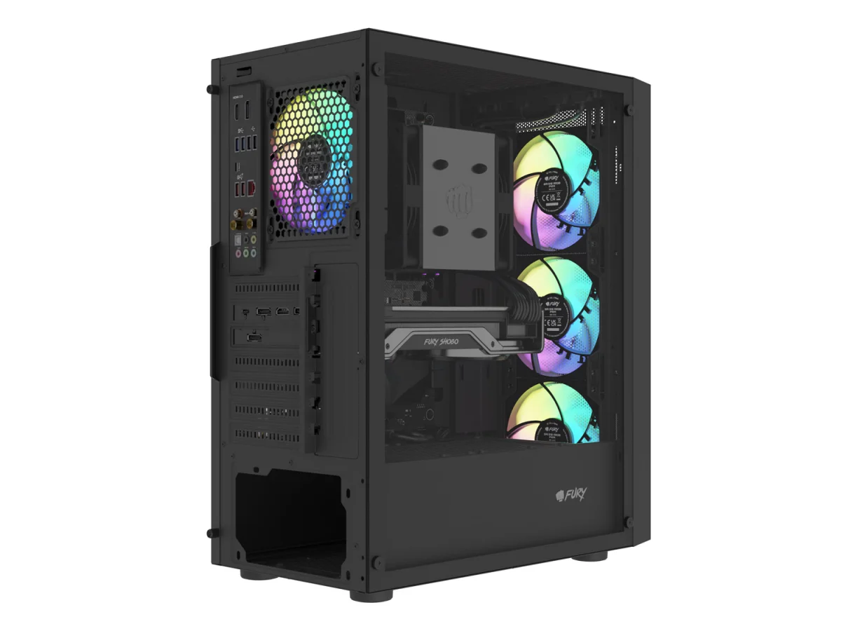 PC SKŘÍŇ FURY SHOBO SH8F ARGB MIDI TOWER WINDOW BLACK