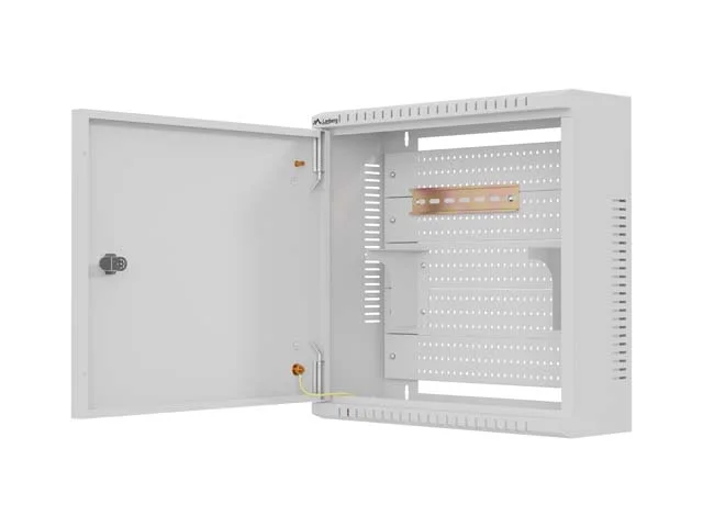 TPR 10" instalační rozvaděč s montážní deskou 400 × 400 × 140 mm, šedá (sestavený)
