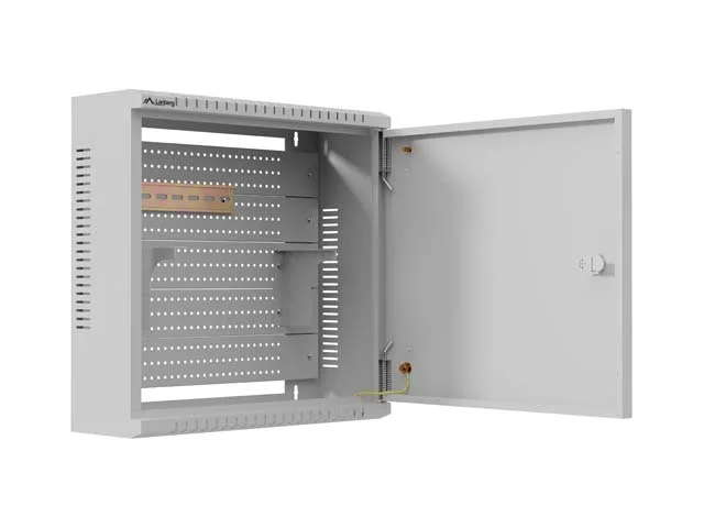 TPR 10" instalační rozvaděč s montážní deskou 400 × 400 × 140 mm, šedá (sestavený)